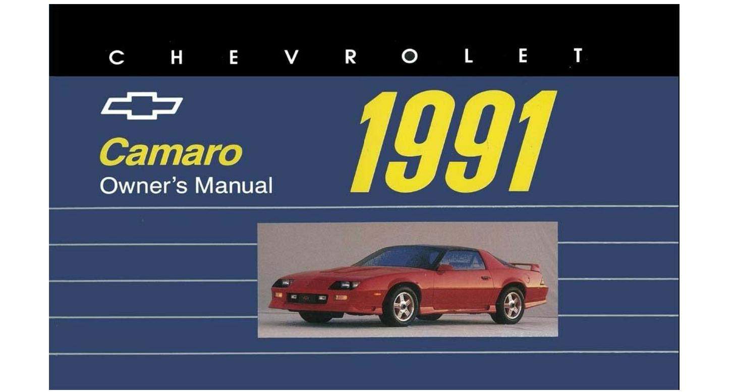 1991 Camaro Owners Manual